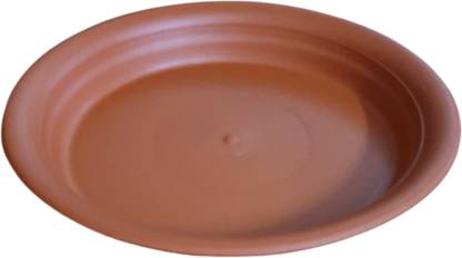 Naturally Green Bottom tray terracotta size 2 (6 inch) pack of 2 Plant Container Set