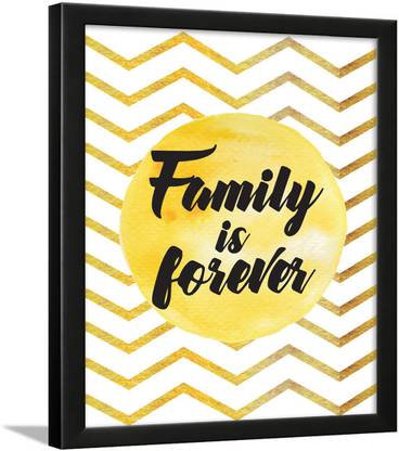 Family Quote Frame - Family Motivational Quote Frame - Family Quotes Photo Frames for Wall Decoration & Decor - Family Quotes Frames for Bedroom - Family Love Quotes Paper Print