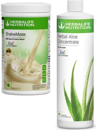 Herbalife Nutrition NEW SHAKEMATE WITH ALOE CONCENTRATE LIQUID 500 GRAM SET OF 2 D/h EAA (Essential Amino Acids)
