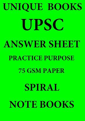 Upsc मेन्स आंसर राइटिंग नोट बुक्स - 400 पेजेस नोटबुक