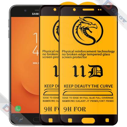 Dgeot Edge To Edge Tempered Glass for Samsung Galaxy On Nxt |With Easy Installation Kit|Impact Absorb|Full Adhesive Glass|
