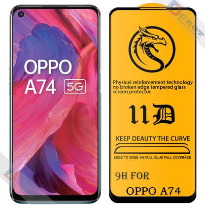 Dgeot Edge To Edge Tempered Glass for Oppo A74