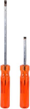 FIXKIT Heavy duty 2 in 1 Plus Minus Screwdrivers 4 inch , 10 inch Pack Of 2 Used for all Home and Professional Purposes Combination Screwdriver Set