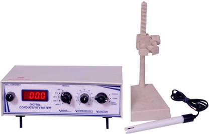 sky technology india Sky 475 digital conductivity meter table top model range (0-1000 mhos/cm) in 5 range felicity Digital TDS Meter