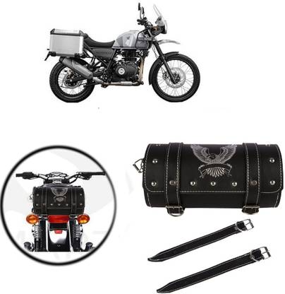 Znee Smart Saddle Bag Black Leatherette Motorbike Saddlebag