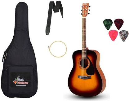 YAMAHA F280 Acoustic Guitar, TBS(Tobacco Sun Burst) with Padded Bag, Belt, Plectrums and String Combo Pack Acoustic Guitar Rosewood Rosewood