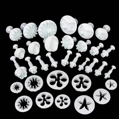 Finedecor Assorted 3D Plunger Cutter (33 Pcs) Pack of 33 Mixed Shapes Plunger Cutter - FD 3439 Cookie Cutter