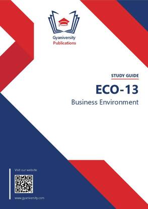 ECO-13: Business Environment (IGNOU Study Guide Book)
