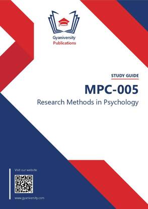 MPC-005: Research Methods in Psychology (IGNOU Study Guide Book)
