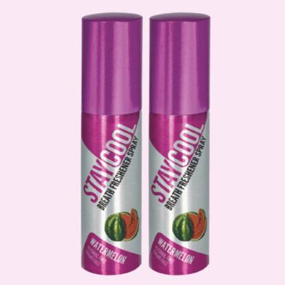 STAY COOL Breath Freshener Sprays - Pack of 2 - 20 ML per unit - ALCOHOL FREE Sugar FREE Fat FREE - Mouth Freshener Spray