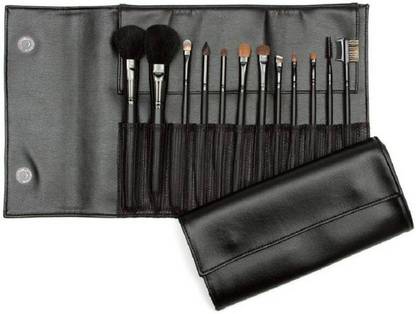 Tiny Deal 12Pcs Makeup Brushes Set with Belt Strap Pouch PU Leather Storage Bag Beauty Makeup Tool (Pack of 12)