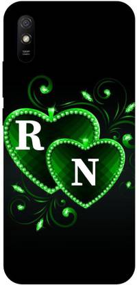 ThePrintlink Back Cover for Redmi 9i ( R N name, R N word, R N alphabet, R N latter, Cases cover