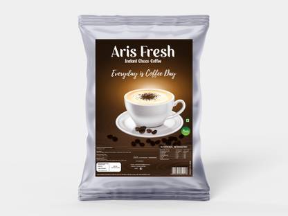 Aris fresh Choco Flavour Coffee 1KG | Makes 80 Cups| Use Manually - Just add Hot Water | Also Suitable for Vending Machines Instant Coffee