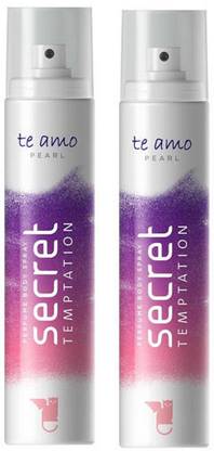 Secret Temptation Te Amo Pearl Perfume Body Spray Pack of 2 Combo (120ML each) Perfume Body Spray - For Women