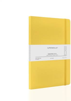 myPAPERCLIP Executive Series Medium with Pocket Book-size Notebook Checked 192 Pages