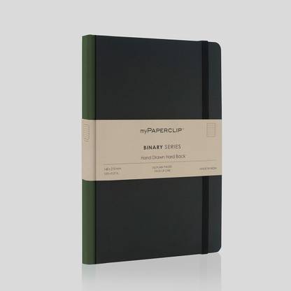 myPAPERCLIP Binary Series A5 Notebook Ruled 192 Pages