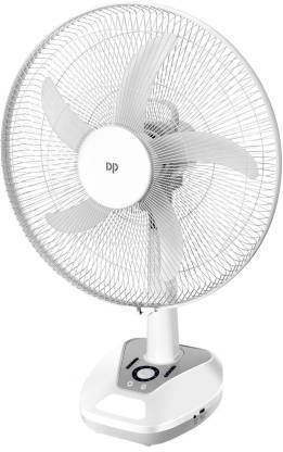 DP.LED F102AT Rechargeable AC/DC 18 Inches Table Fan 4-40 Hours Back Up With LED Display NIGHT Light(8-SPEED SWITCH CONTROL) 1400 mm 5 Blade Table Fan