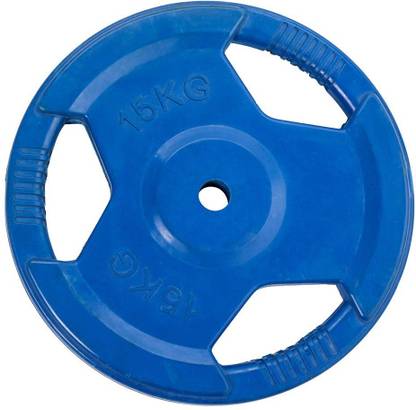 FITNESS WORLD 30 kg 30 Kg Rubber Plates Pair (15 Kg x 2) - 50mm Home Gym Combo