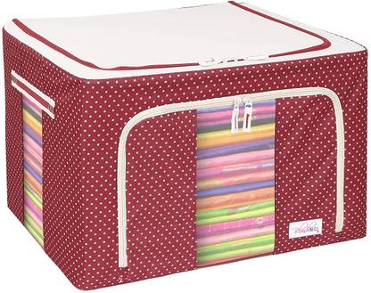 nandini creation Storage Bag with 66 litre Folding Clothes Organiser for Wardrobe (1Pc)