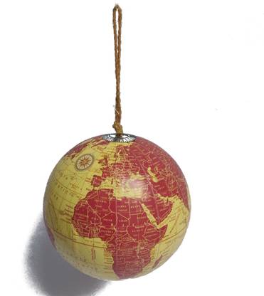 The Minimal Market Earth Globe with World Map for Kids Learning Toy and Home Decor Table Accent (Small Hanging Style 5")… Hanging Physical World Globe