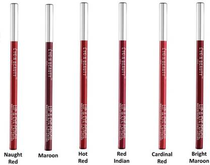 L'YON BEAUTY LIP & EYELINER PENCIL 6pes (L400011-RED)