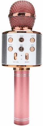 MAGA MART Handheld Wireless Mike | Multi-Function Bluetooth Karaoke Singing Mic with Microphone Speaker & Karaoke Function for All Smartphones microphone microphone
