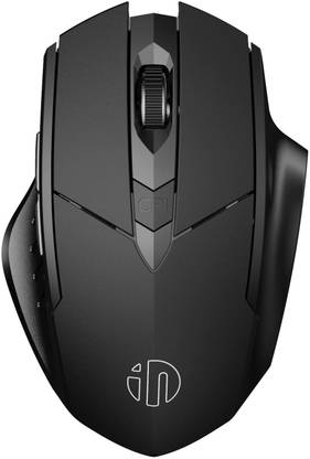INPHIC Bluetooth Mouse, Rechargeable Wireless Mouse Multi-Device (Tri-Mode: BT 5.0/4.0+2.4Ghz) with Silent , 3 DPI Adjustment, Ergonomic Optical Portable Mouse for Laptop Android Windows Mac OS, Black Wireless Optical  Gaming Mouse  with Bluetooth