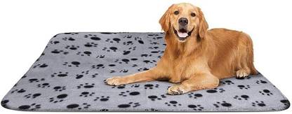 Futurekart w Prints Pet Cushion Small Dog Cat Bed Soft Warm Sleep Mat (Grey, Medium) Dog Blanket
