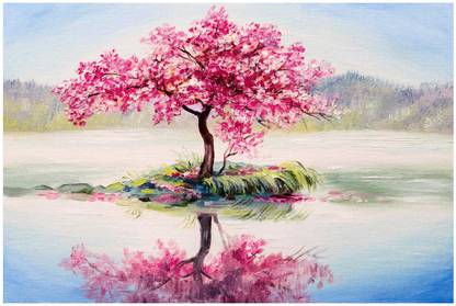 Beautiful tree poster Paper Print