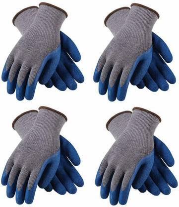 TASHKURST 4 pair Cut Resistant Latex Safety Gloves Synthetic  Safety Gloves