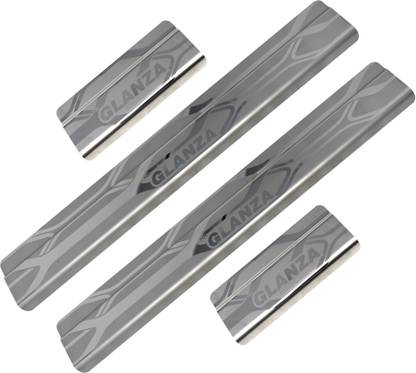 Galio Car Footsteps/Sill Guard Stainless Steel Scuff Plate for Glanza V- Door Sill Plate