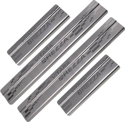 Galio Car Footsteps/Sill Guard Stainless Steel Scuff Plate for Vitara Brezza Ldi- Door Sill Plate