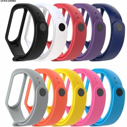 AUDICE Combo of 10 pieces Silicone Fitness Tracker Wrist Belt Band MI 3 & 4 Smart Band Strap High Quality Soft Breathable Strap Silicone Sports Watch Bands For Xiaomi Mi Band 3 and Mi Band 4 | Adjustable Mi Band Strap Combo for Xiaomi Mi Band 3/ Mi Band 4 | Fitness Band Strap for M3 / M4 | Soft & Waterproof Fitness Band Strap for Xiaomi Mi Band 3 & 4 Smart Band Strap Smart Band Strap Smart Band Strap