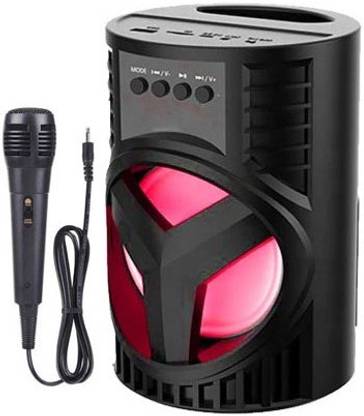 Worricow TOP SELLING COOL FLASHING DJ LIGHTS WIRELESS LED DISCO LIGHT SUBWOOFER SOUND SYSTEM WITH DJ LIGHT CARRY HANDLE-TRAVEL 10 W Bluetooth Speaker