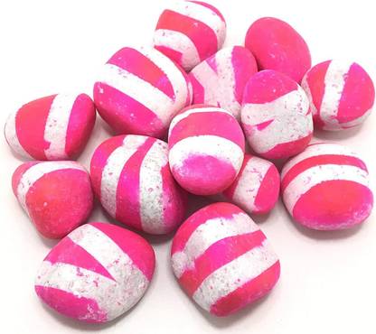 Artifii Pebble Stones Pink Regular Asymmetrical Sandstone Pebbles