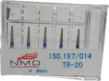 NMD NEXUS MEDODENT Taper Round End Diamond Bur Kit (TR-20) Dental Implant
