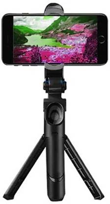 GERALT XT-02 Tripod Selfie Stick, Extendable Selfie Stick with Tripod Stand and Detachable Wireless Bluetooth Remote, Ultra Compact Selfie Stick Tripod