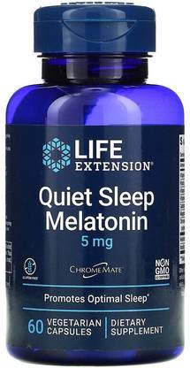 Life Extension Quiet Sleep, Melatonin, 5 mg, 60 Vegetarian Capsules