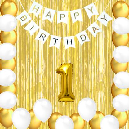 Prihit Solid Happy Birthday Balloons Decoration Kit 29 Pcs
