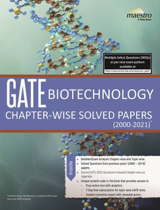GATE Biotechnology Chapter - Wise Solved Papers