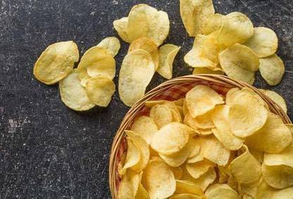 GROCERYONTHEGO Salted Potato Chips|Aloo Chips|Salty Wafers|Aalu Chips Falahari Chips (900gm)