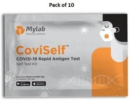 Mylab CoviSelf COVID-19 Rapid pack of 10 Antigen Self Test Kit
