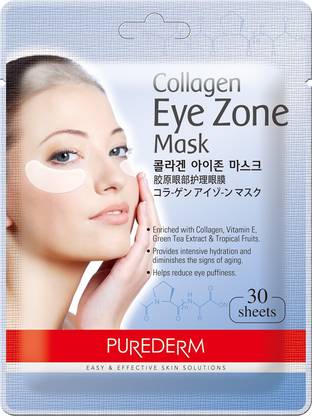 Purederm Collagen Eye Zone Mask Pad Patches - 30sheets - Dark Circles, Wrinkle Care