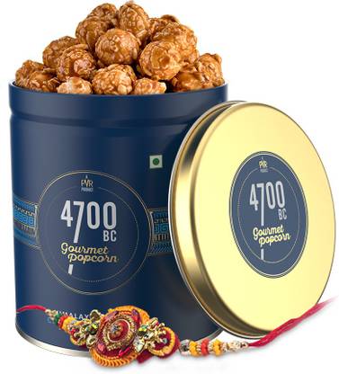 4700BC Himalayan Salt Caramel Popcorn With Rakhi Combo