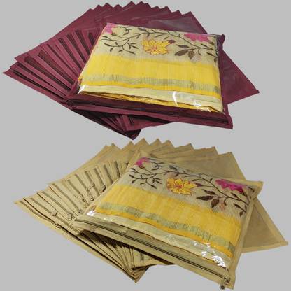 Ajabh Non - Woven Single packing saree Cover Set, Garment storage Bag, Wardrobe organizer Pack of 24 pices