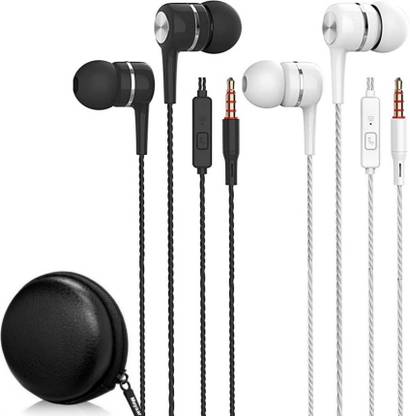 SPN SP-27 Bulk Earphone with 3.5mm Headphone Plug (2 Headset + Case) Wired