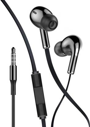 SPN -5 Super High Bass Earphones with Mic 90%-Noise Isolating Wired