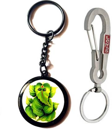ShopTop Ashtavinayak Ganpati black and hook keyring Key Chain