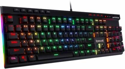 Redragon Vata K580 RGB Mechanical Keyboard with Brown Switch Wired USB Standard Gaming Keyboard Compatible with Desktop, Laptop, Mac