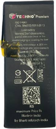 TECHNO Mobile Battery For  IPHONE Apple Iphone 7